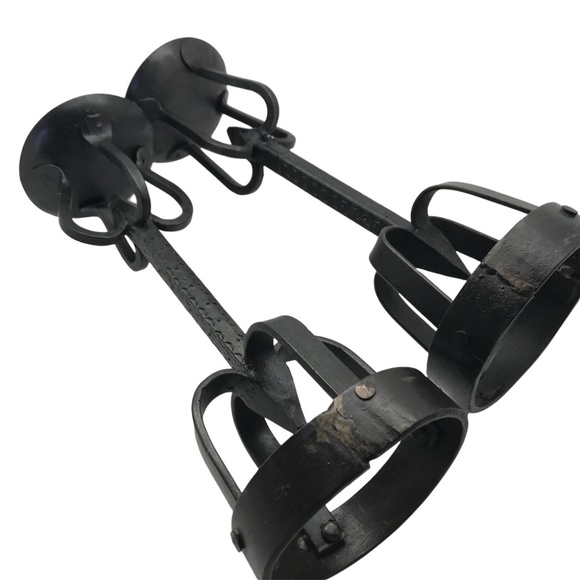Gothic Hand Forged Wrought Iron Candle Holders
